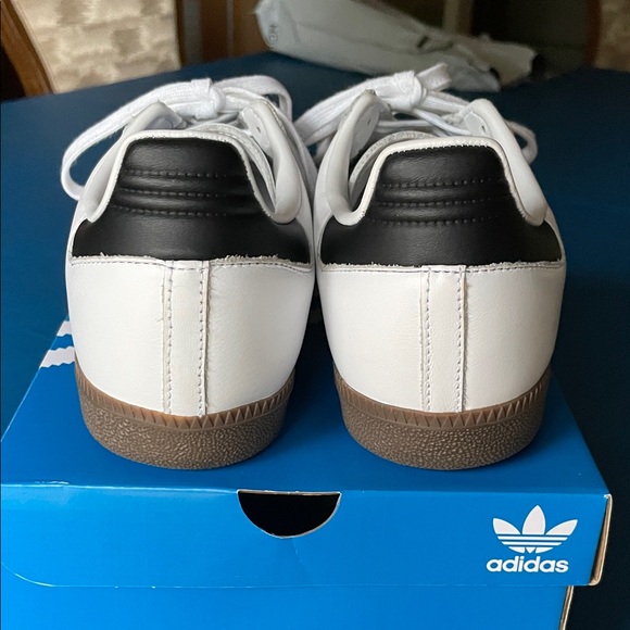 Adidas Samba OG Women's Sneakers - White and Tan - Picture 4 of 7